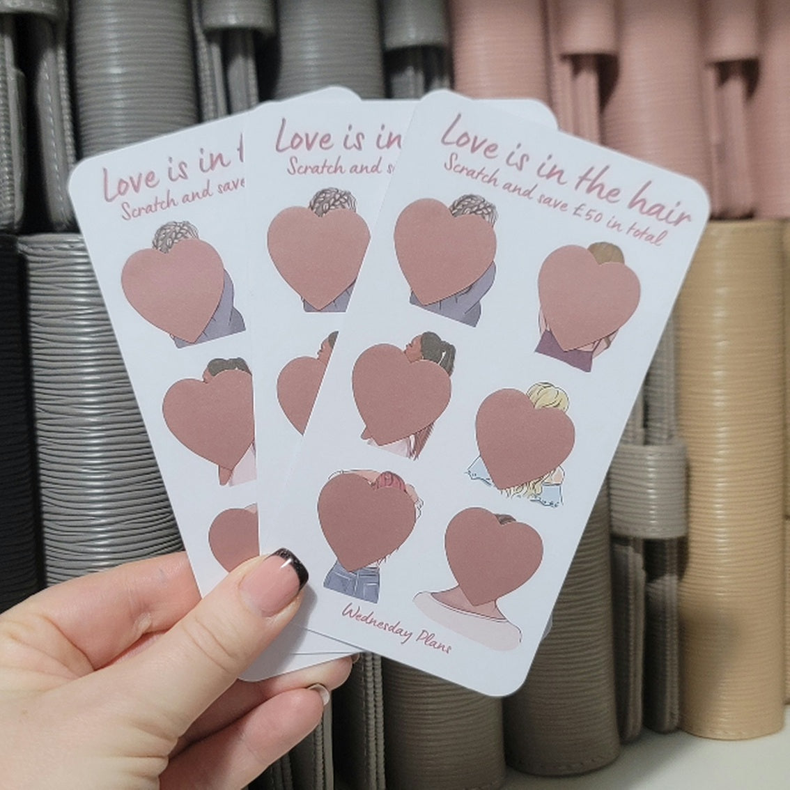 Love Is In The Hair Scratch Off Savings Challenge