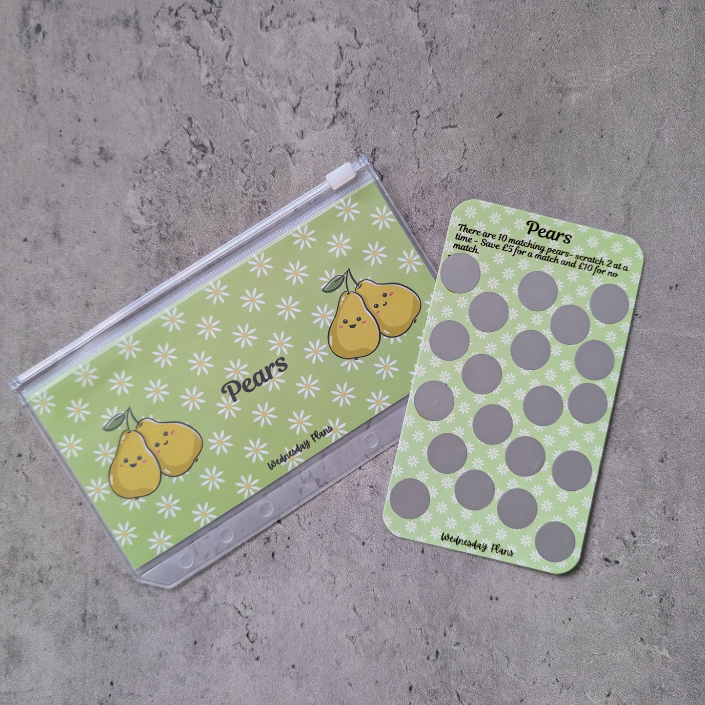 Pears - Scratch off matching savings game