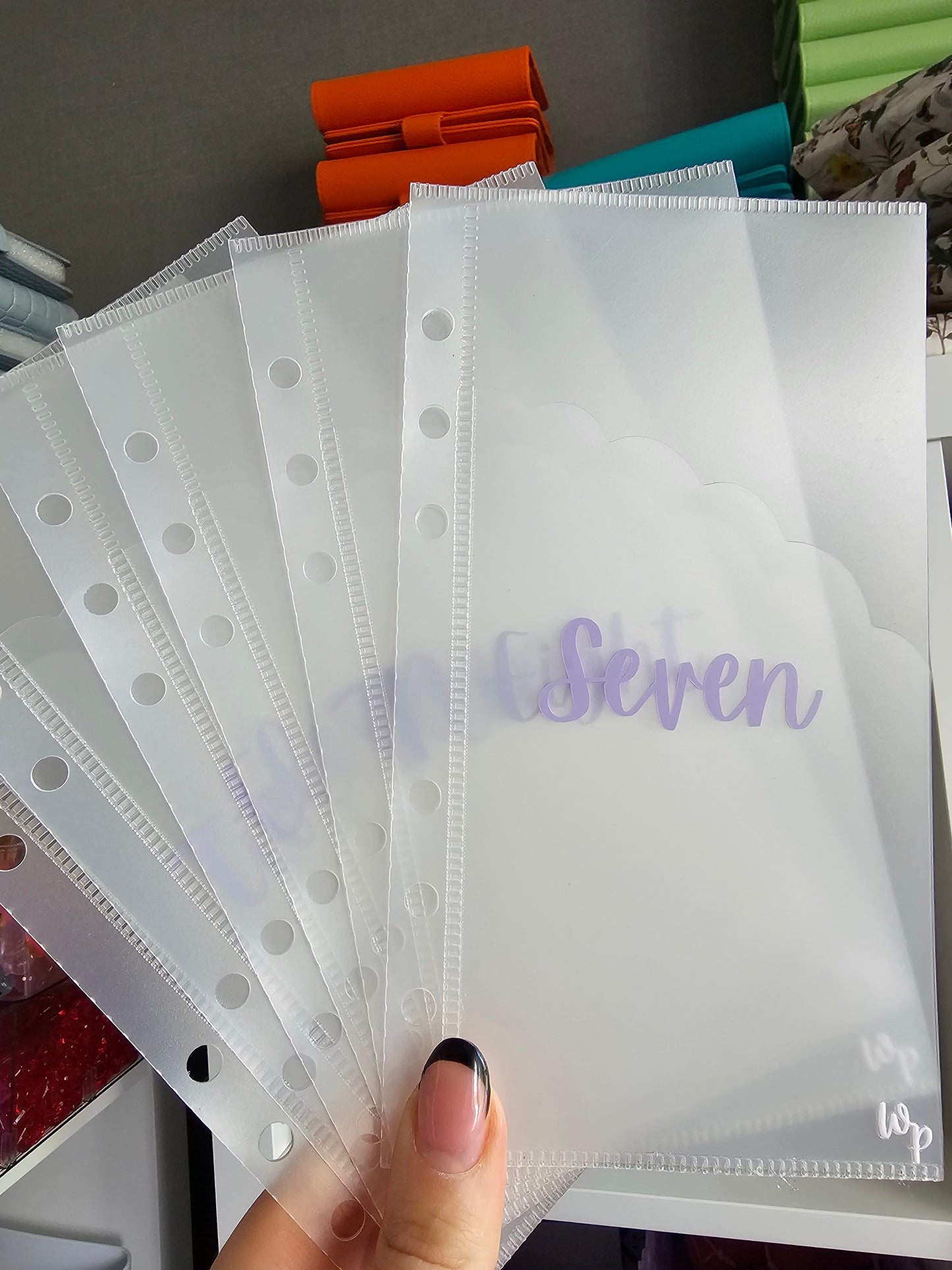 1-12 Cash Envelopes Frosted Cloud