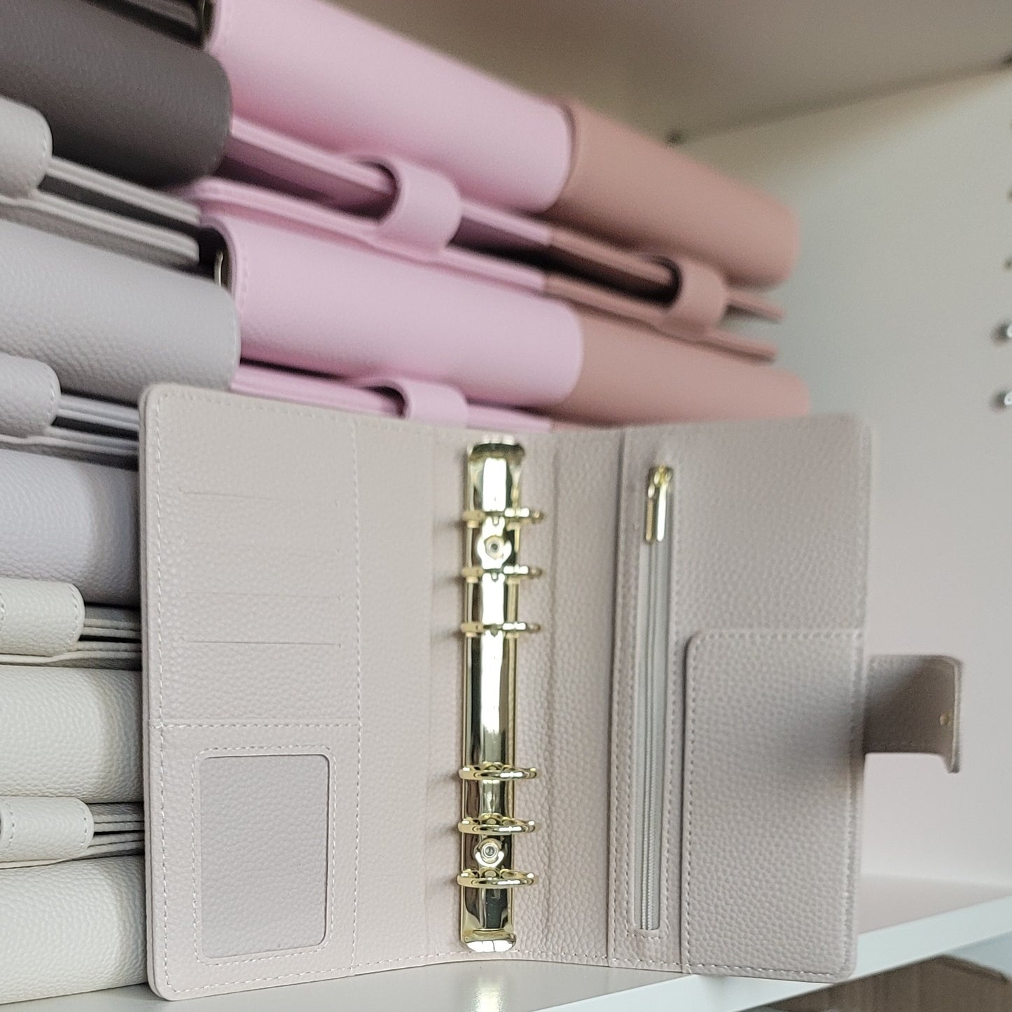 A6 Luxe Pebble Ring Binder