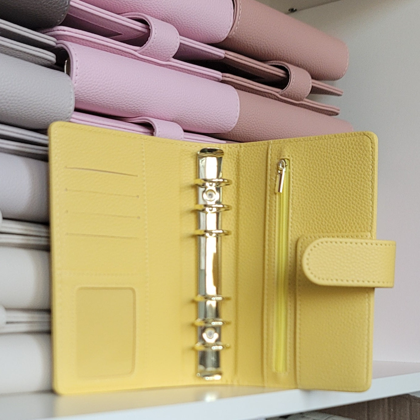 A6 Luxe Pebble Ring Binder