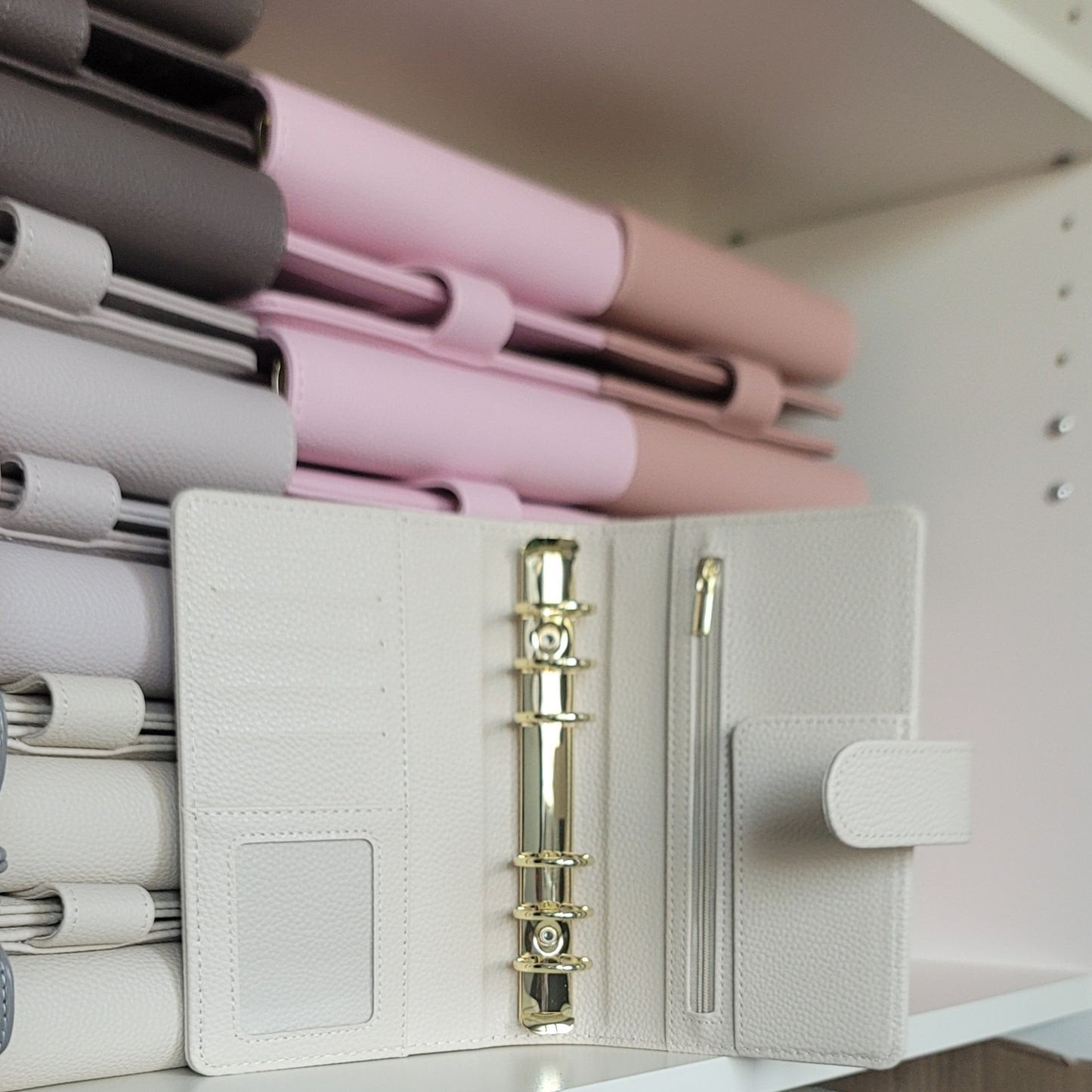 A6 Luxe Pebble Ring Binder