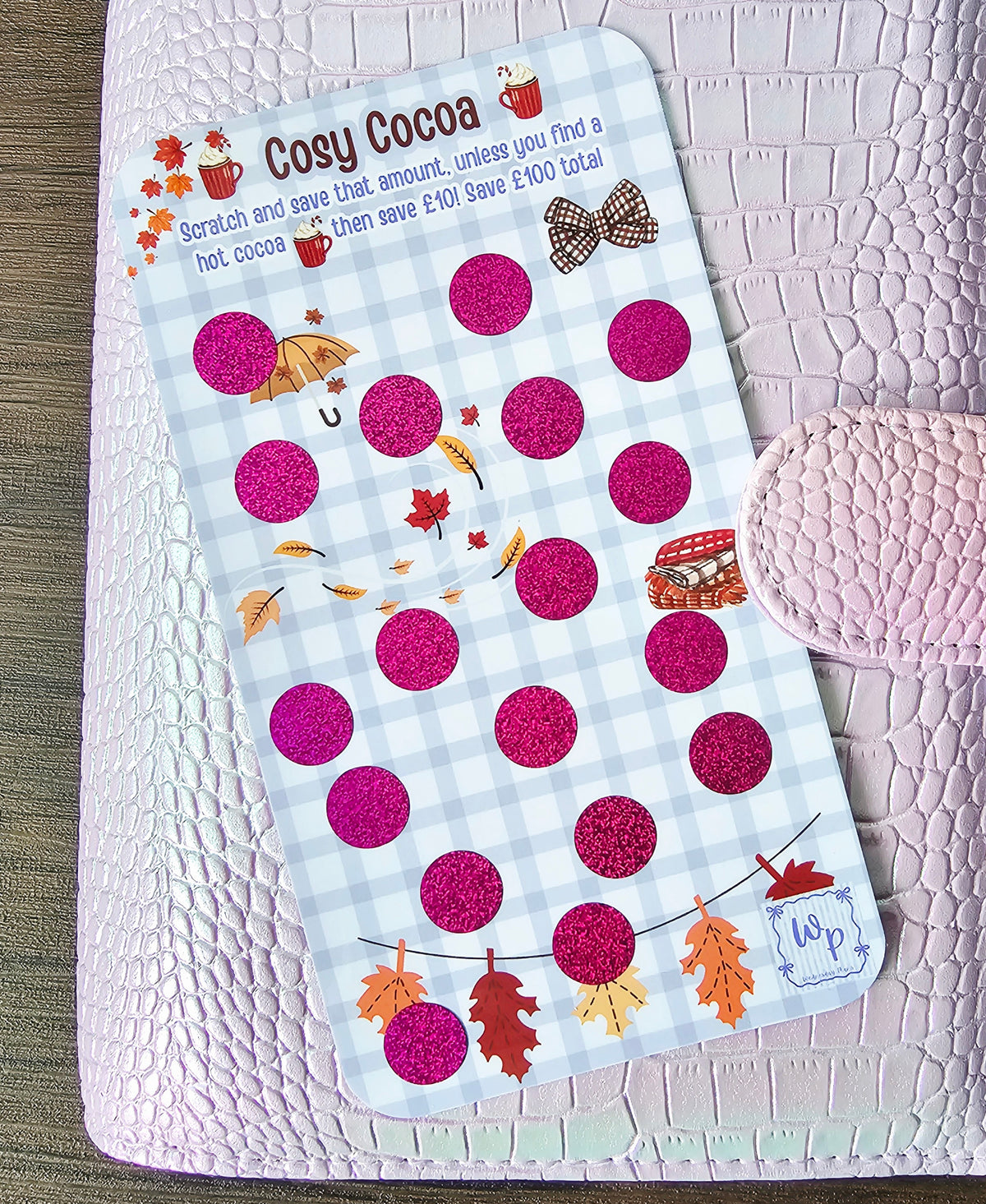 Cosy Cocoa Scratch off Savings Game