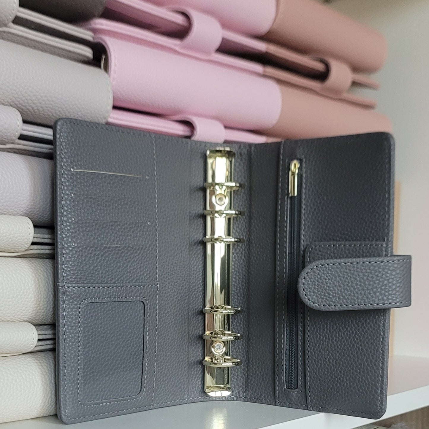 A6 Luxe Pebble Ring Binder