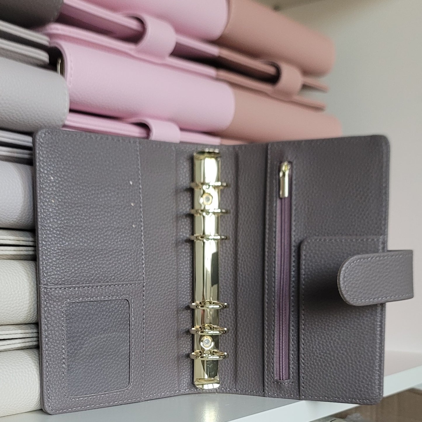 A6 Luxe Pebble Ring Binder