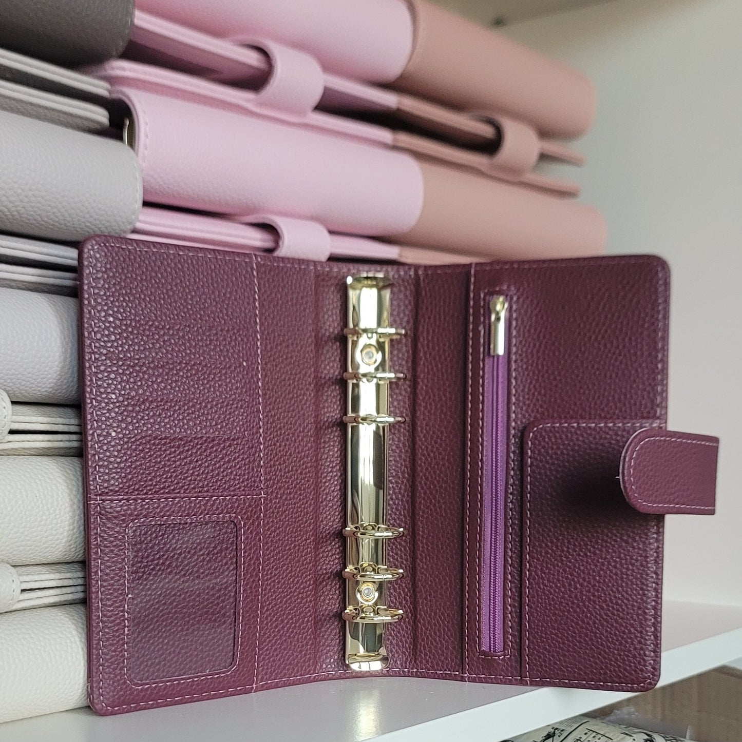 A6 Luxe Pebble Ring Binder