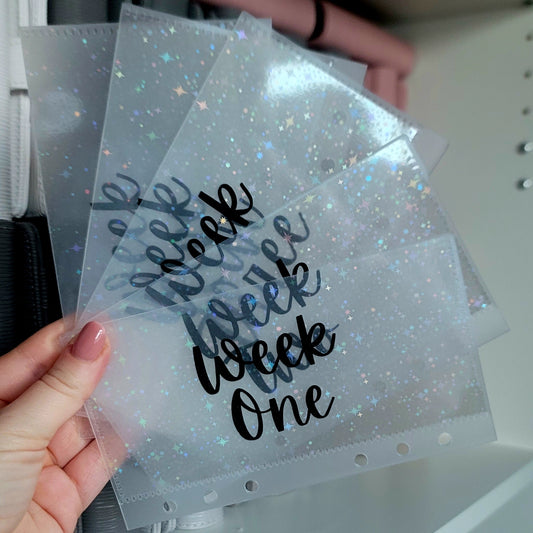 WEEKS 1-5 Sparkle A6 Envelopes