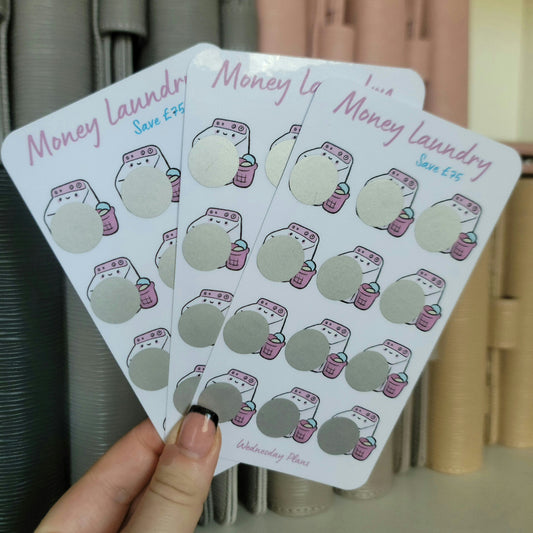 Money Laundry scratch off Savings Challenge