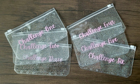 CHALLENGES 1-6 Sparkle A6 Envelopes