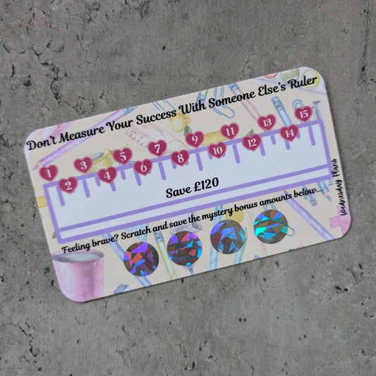 Don't Measure Your Success With Someone Else's Ruler Savings Challenge