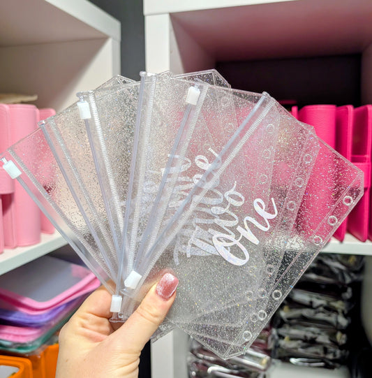 Numbered A6 Sparkle Envelopes