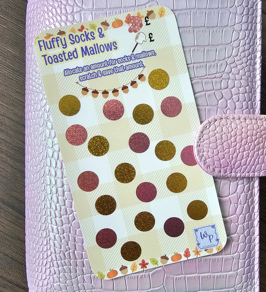 Fluffy Socks & Toasted Mallows Scratch off Savings Game