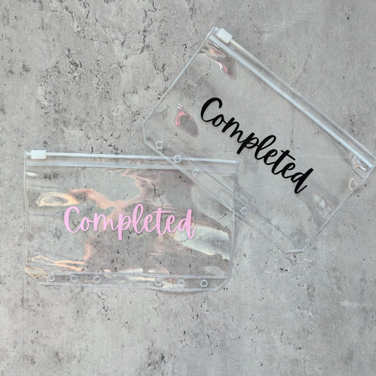 COMPLETED Clear Gloss Zip Envelope -A6
