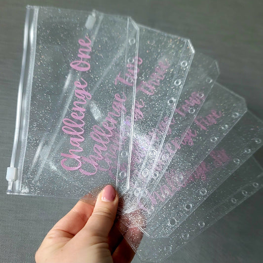CHALLENGES 1-6 Sparkle A6 Envelopes