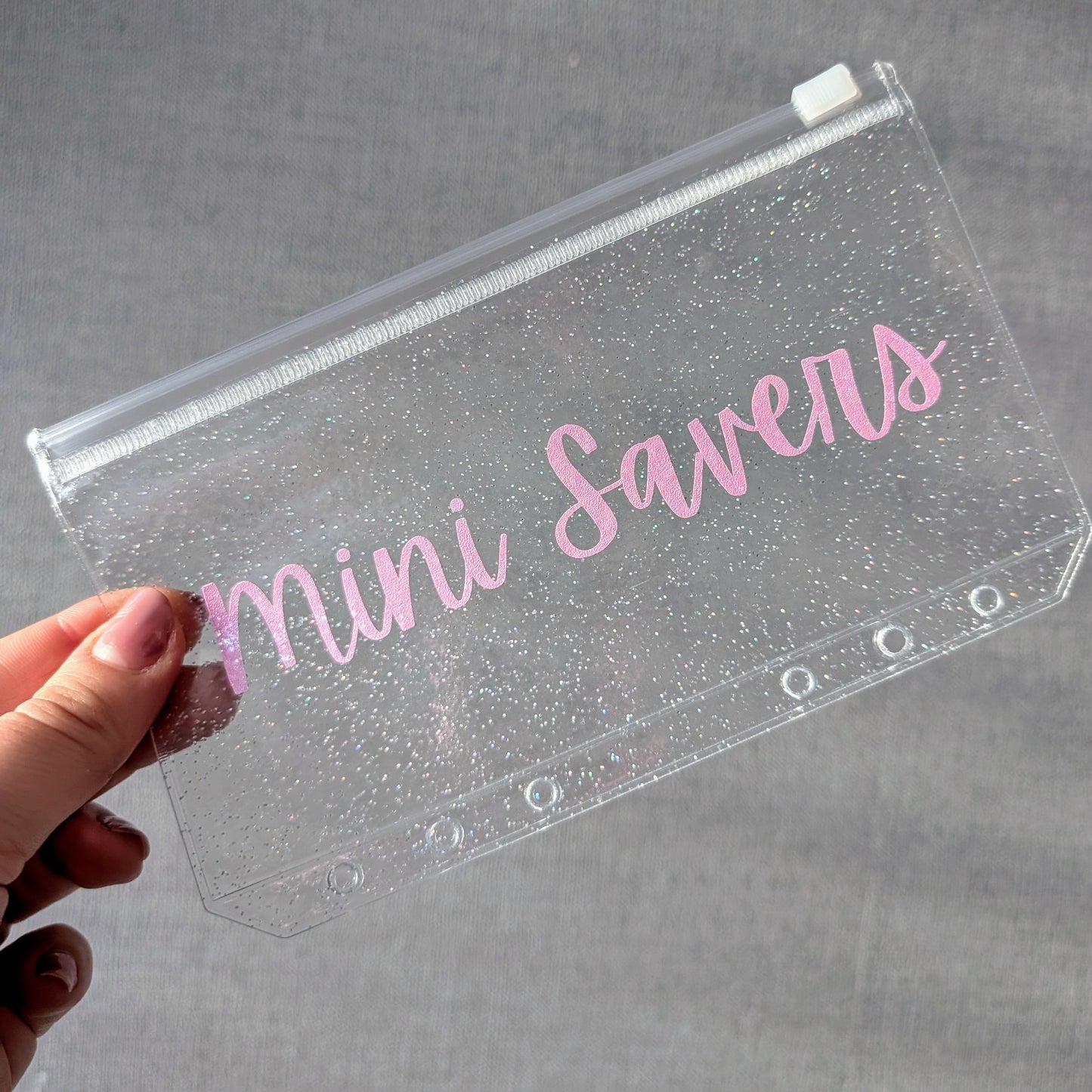 MINI SAVERS Sparkle Zip Envelope