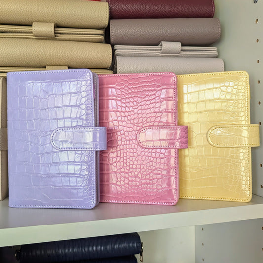 A6 FAUX CROC Binders