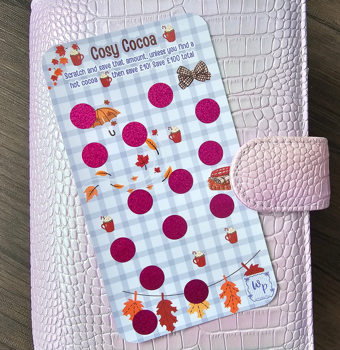 Cosy Cocoa Scratch off Savings Game