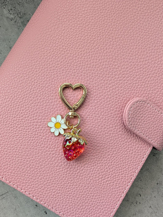 Strawberry & Daisy Charm
