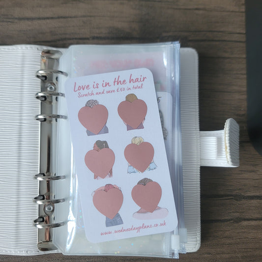 Love Is In The Hair Scratch Off Savings Challenge