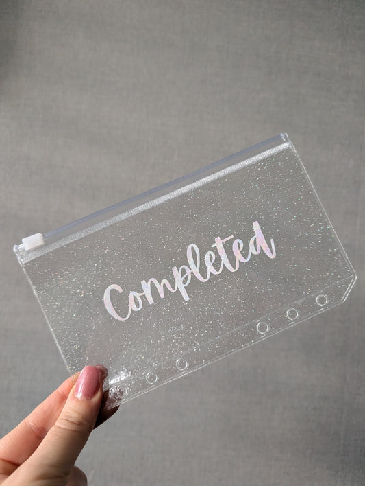 COMPLETED Sparkle A6 Zip Envelope