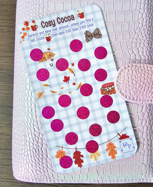 Cosy Cocoa Scratch off Savings Game