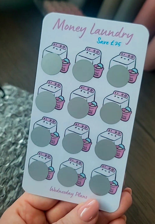 Money Laundry scratch off Savings Challenge
