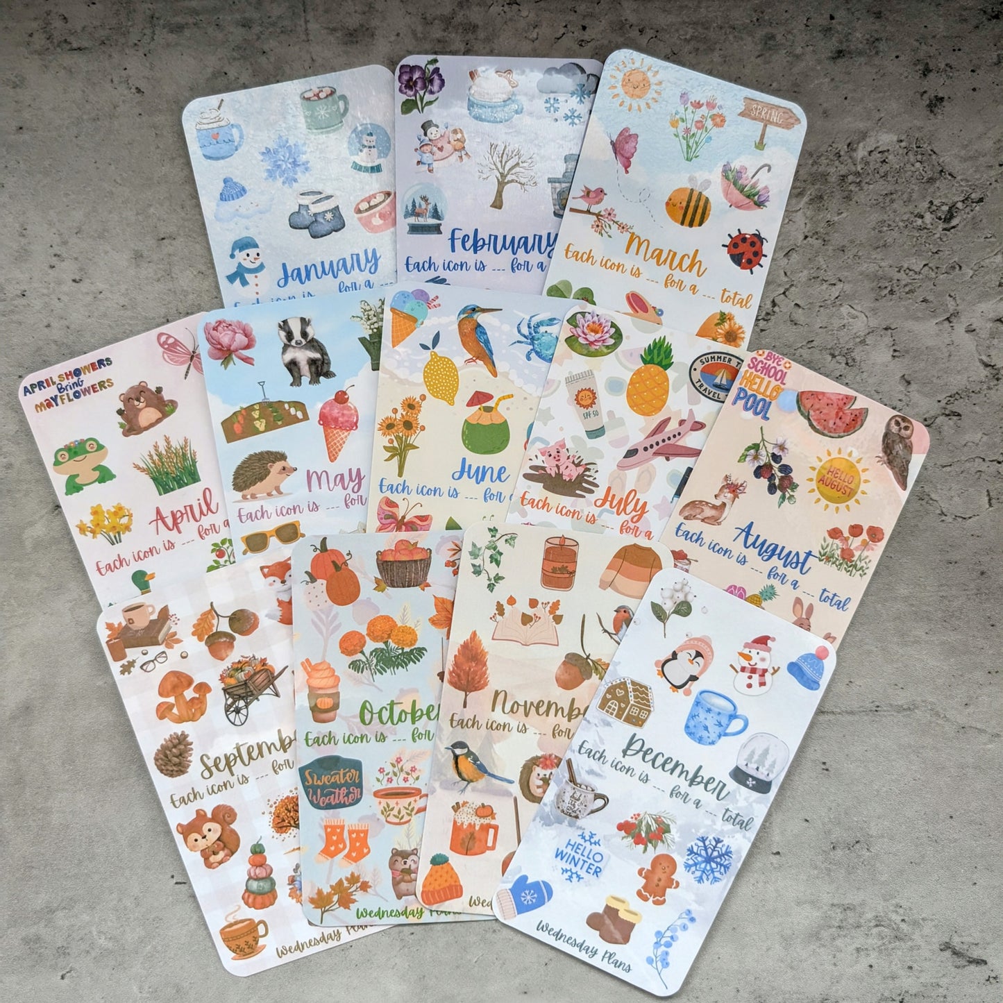 Annual Savers - 12 Months Savings Trackers