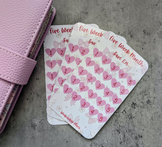 Five Week Month Savings Challenge