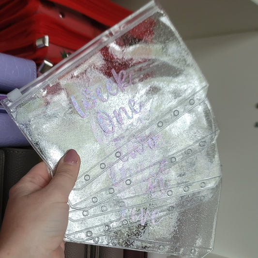 A6 Sparkle Zip Envelopes
