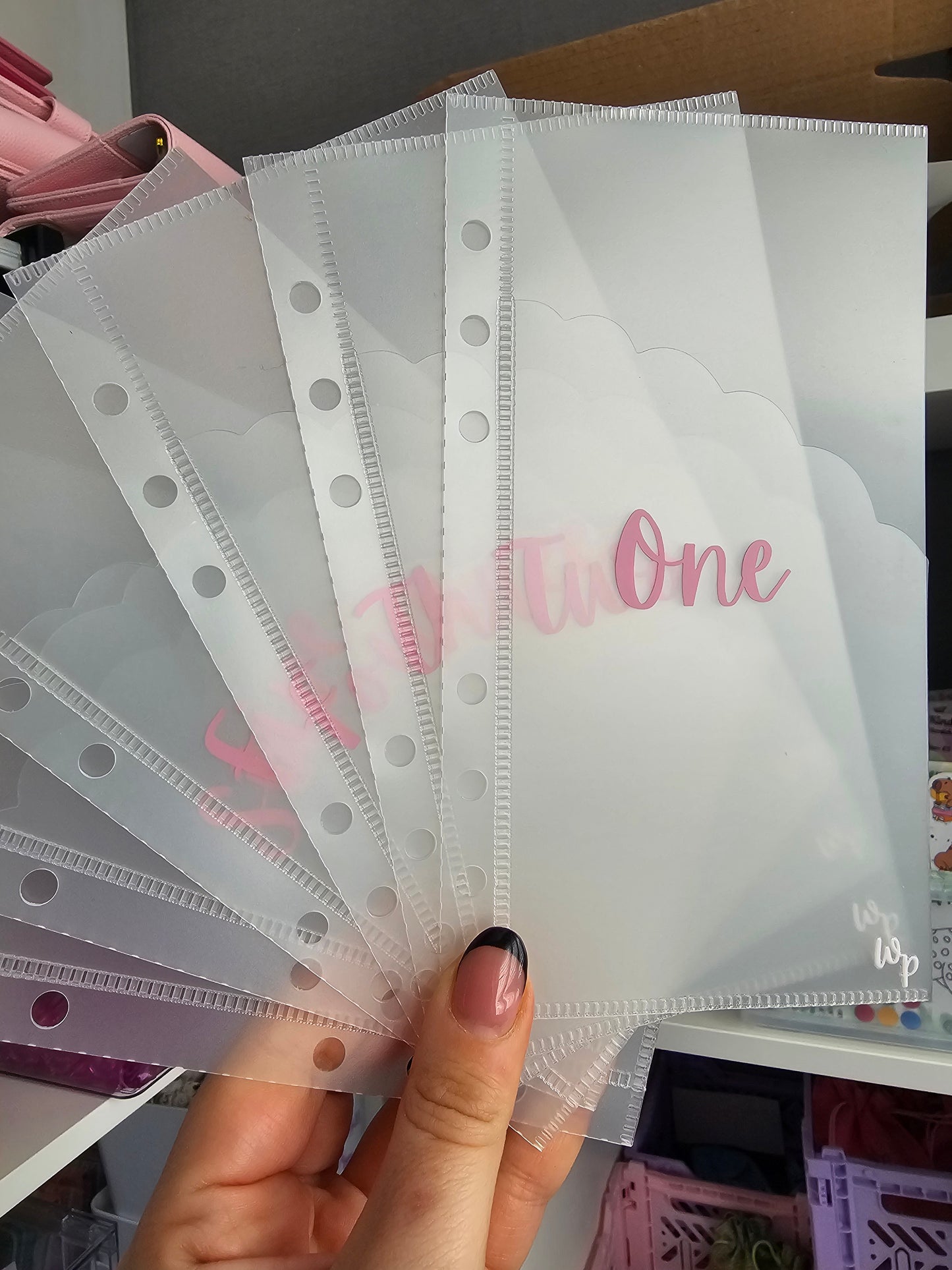 1-12 Cash Envelopes Frosted Cloud