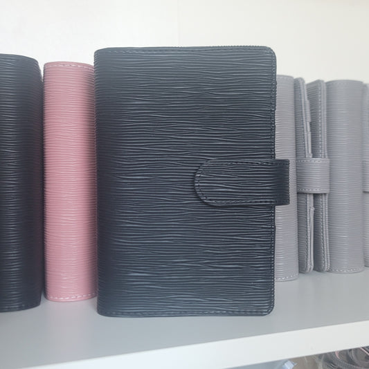 A6 Luxe Textured Ring Binder