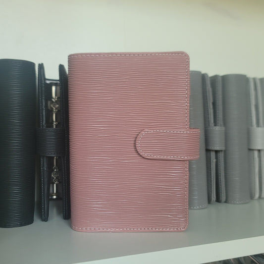 A6 Luxe Textured Ring Binder