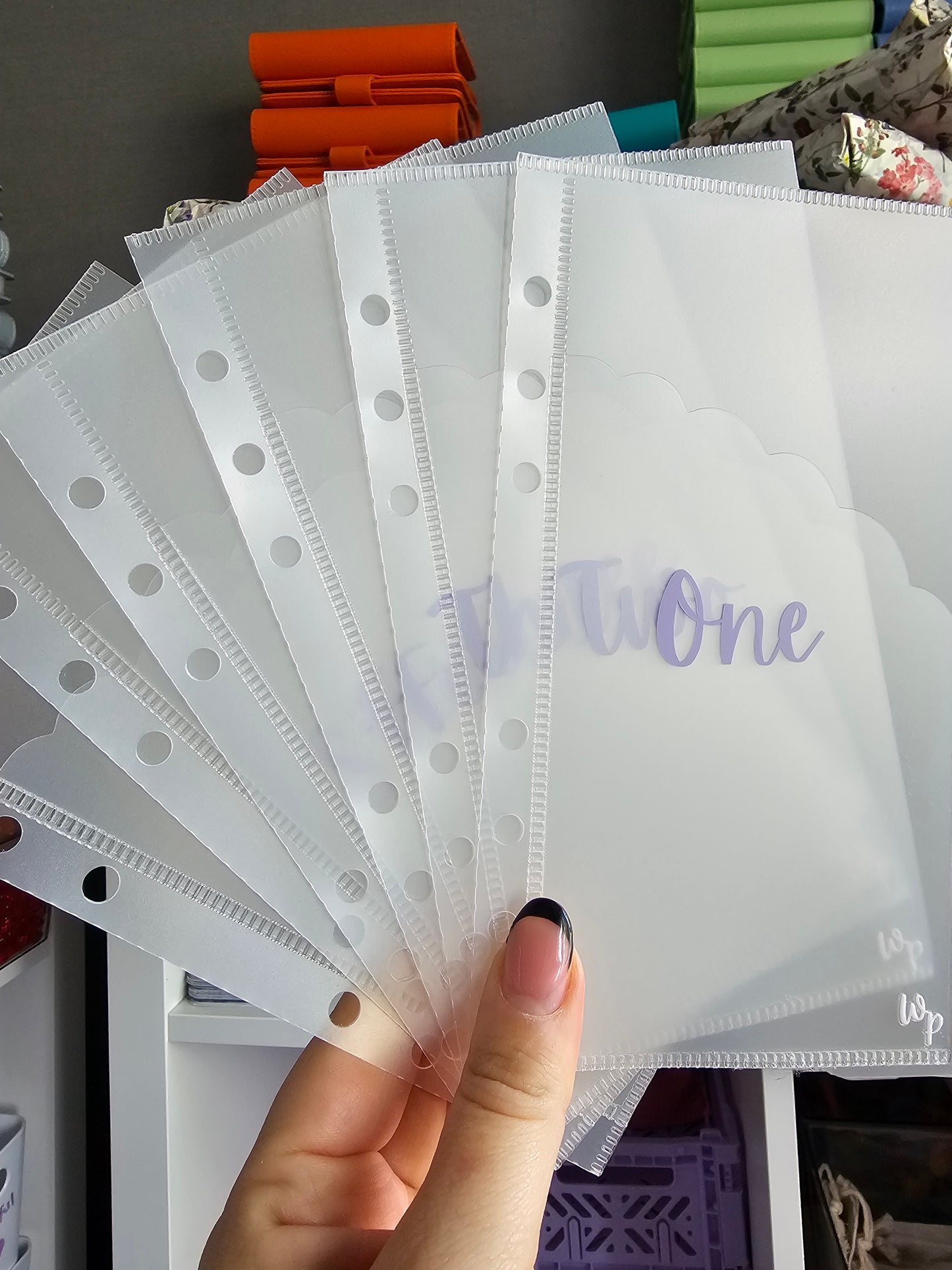 1-12 Cash Envelopes Frosted Cloud
