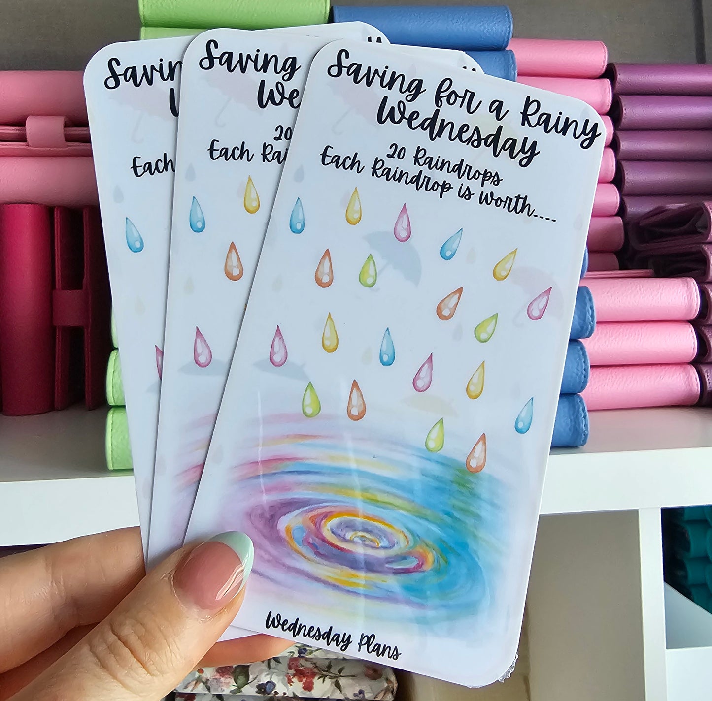 Saving for a rainy Wednesday Savings Tracker